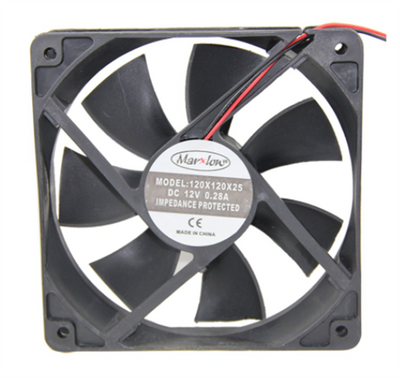12V DC Fan 120x120x25mm (2 Kablo) - 1