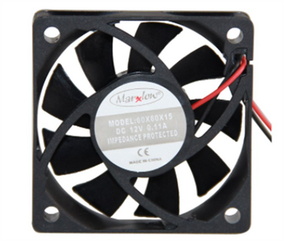 12V DC Fan 60x60x15mm - 1