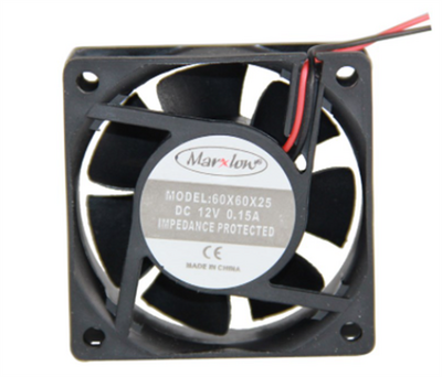 12V DC Fan 60x60x25mm - 1