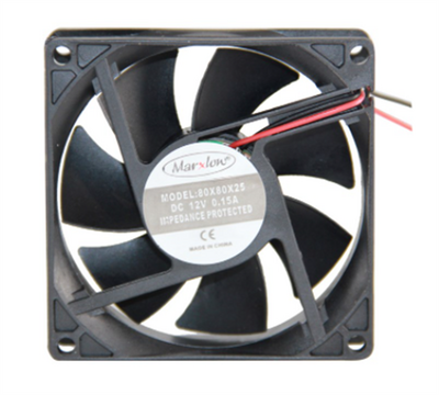 12V DC Fan 80x80x25mm - 1