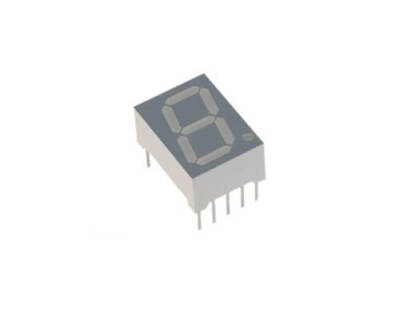 14mm 7 Segment 1 Digit Display Anot (Kırmızı) - 1