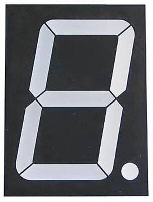 57mm 7 Segment 1 Digit Kırmızı Display Anot - 1