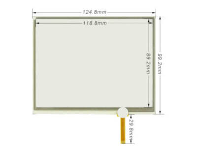 Dokunmatik Panel 5.7 inç 4 Telli Touch Panel (125x100) AMT98969 - 1