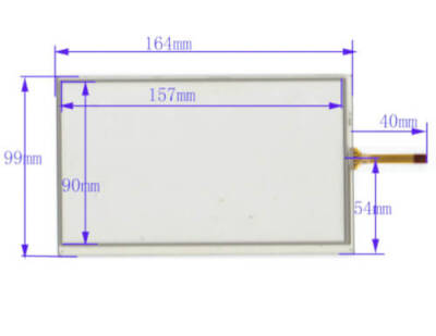 Dokunmatik Panel 7 inç 4 Telli Touch Panel (164x99) - 1