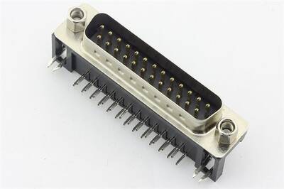 PCB Tip D-Sub Konnektör 25 Pin Erkek 90c - 1