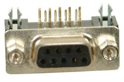 PCB Tip D-Sub Konnektör 9 Pin Dişi 90c - 1