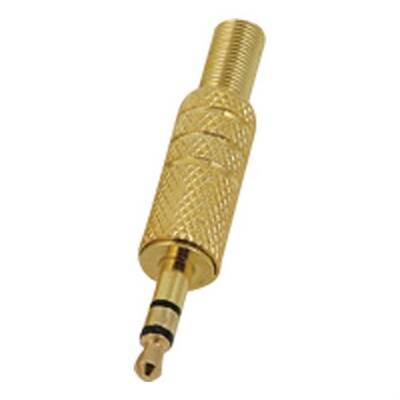 ZE-1025 3.5mm Stereo Gold Jak - 1